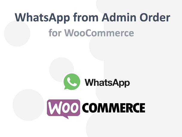 Send Orders and contact customers by Whatsapp from the Wordpress WooCommerce Admin plugin